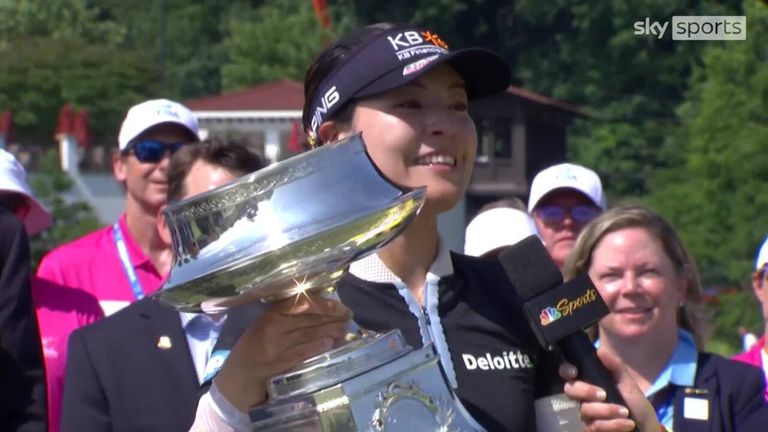 After lifting the trophy, an emotional In Gee Chun admitted that her triumph 'meant a lot'