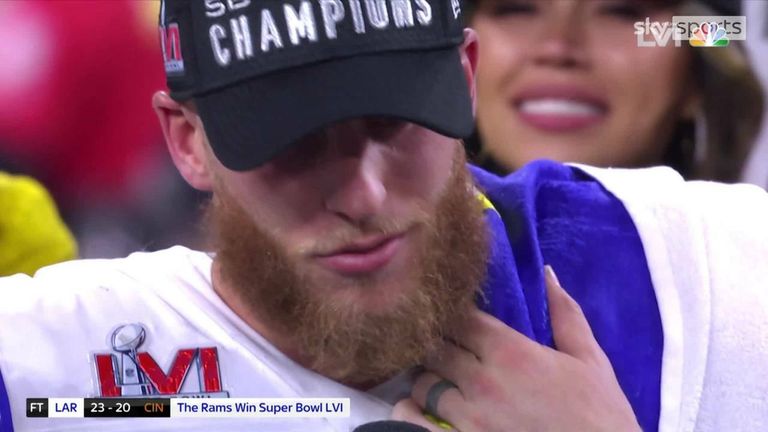 Cooper Kupp felt he didn't deserve the Super Bowl MVP and was thankful to the rest of his team for achieving the award.