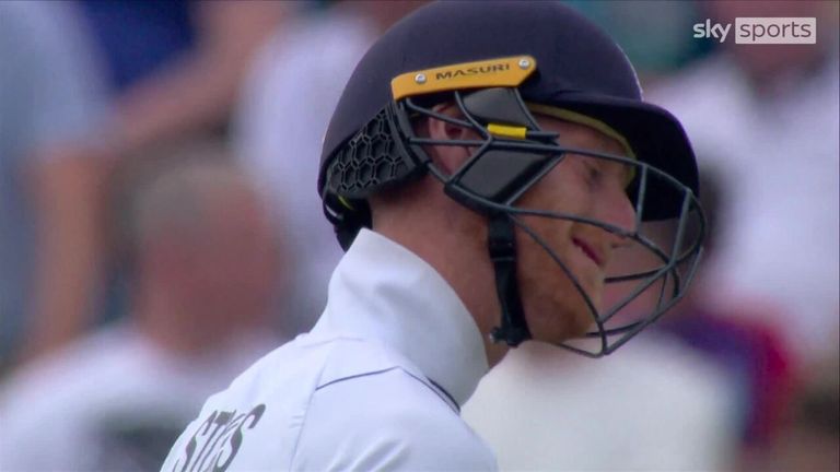 Ben Stokes is England's fifth wicket to fall as they slip to 55-6 on day two at Headingley