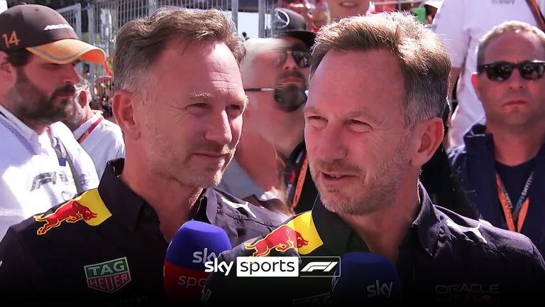 Christian Horner admits it was a nervy watch from the pit wall as Carlos Sainz attempted to chase down Max Verstappen in the final stages of the race