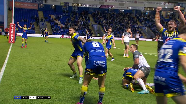 Highlights of the Betfred Super League match between Warrington Wolves and Hull FC